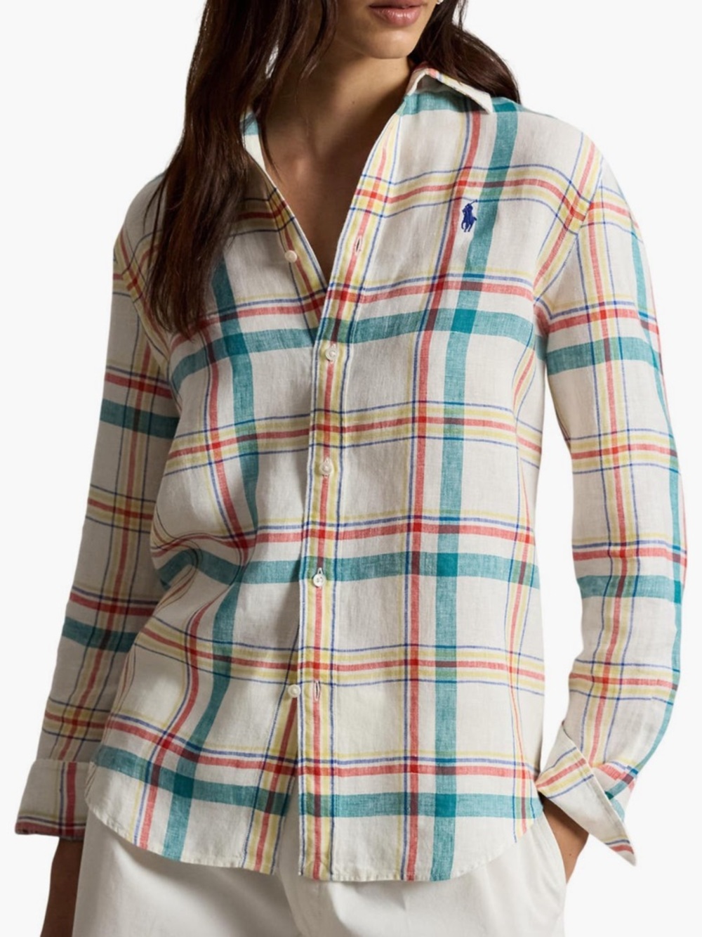Polo Ralph Lauren Plaid Linen Shirt NWT sz medium